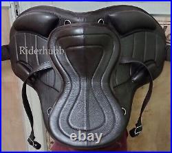 Leather Freemax Treeless Saddle Size 14 to 18 With Girth