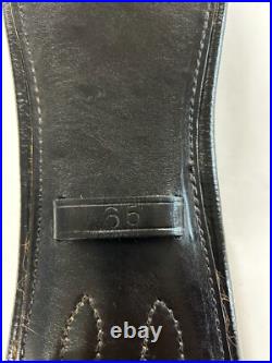 Leather Padded Black Dressage Girth Size 65cm Leather Padded Black Dressage Girth Size 65cm