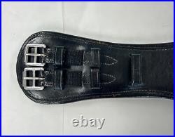 Leather Padded Black Dressage Girth Size 65cm Leather Padded Black Dressage Girth Size 65cm