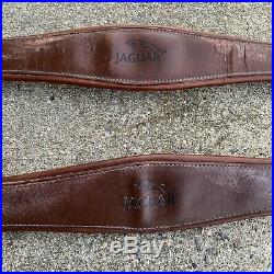 Lot Of 2 Vintage Jaguar Equestrian Dressage Girth 49 Brown Leather