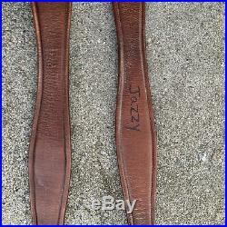 Lot Of 2 Vintage Jaguar Equestrian Dressage Girth 49 Brown Leather