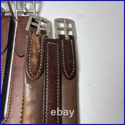 Lot of 2 Leather English Riding Girths 46 & 52