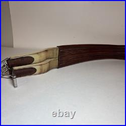 Lot of 2 Leather English Riding Girths 46 & 52
