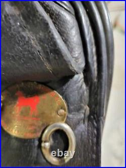 Lovett & Ricketts Arabian Dressage Saddle Wide 17 in Seat & 2 Leather Girths