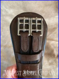 M. Toulouse Leather Dressage Monoflap Girth with Spring Buckles 24 M. Toulouse Leather Dressage Monoflap Girth with Spring Buckles 24
