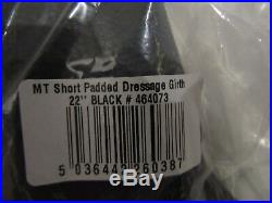 Mark Todd Short Padded Leather Dressage Girth Black Size 22 464073