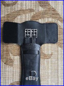 NEW Antares Short Leather Dressage Girth Padded with Buckle Covers 50cm / 20