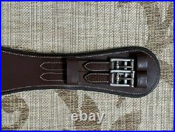 NEW SmartPak Harwich Leather Padded Dressage Girth 34 35 BROWN