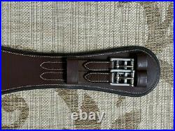 NEW SmartPak Harwich Leather Padded Monoflap Dressage Girth 34 35 BROWN