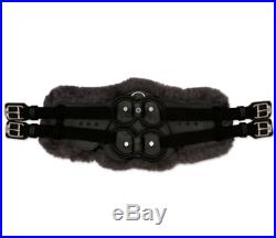 NEW Stubben Horse Equi-Soft Leather Dressage Girth 28 70cm BLACK/ANTHRACITE