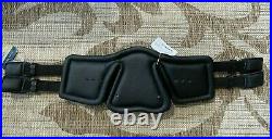 NEW Stubben Horse Equi-Soft Leather Dressage Girth with Removable Pad 28 BLACK