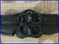 NEW Stubben Horse Equi-Soft Leather Dressage Girth with Removable Pad 32 -BLACK