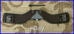 NEW Total Saddle Fit Stretch Tech Shoulder Relief Horse Dressage Girth 28 BROWN