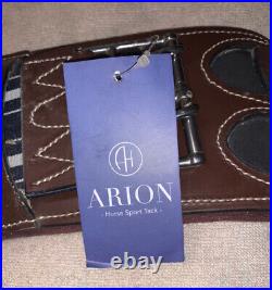 NWT Arion Horse Sport Tack Dressage Girth 24 Brown Leather