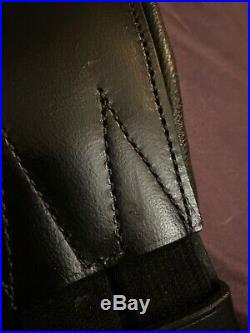 NWT Collegiate Contour 2 Buckle Dressage Girth Black 24 Leather