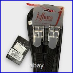 NWT Jeffries Symbian Girth Dressage, 30 Black WithSilver Hardware