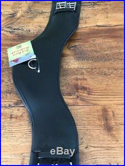 NWT Red Barn Balance Leather Padded Dressage Girth 24 Elastic/Roller Ends