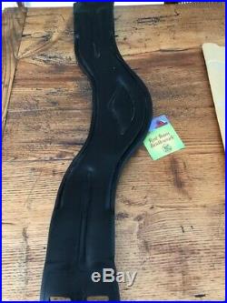NWT Red Barn Balance Leather Padded Dressage Girth 24 Elastic/Roller Ends