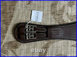NWT SmartPak Harwich Leather Padded Dressage Girth 32 33 BROWN