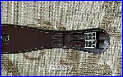 NWT SmartPak Harwich Leather Padded Monoflap Dressage Girth 32 33 BROWN