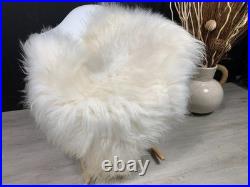 Natural Icelandic Genuine Leather Sheepskin Rug Pet Bed Chair Throw Home Decor