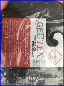 New! 24 LeMieux Gel-Tek Soft Leather Padded Anatomical Shaped Dressage Girth