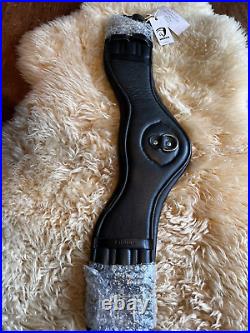 New Black Horka Anatomical Soft Leather Girth 24 inches