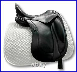 New English Dressage Leather Covered Horse Saddle With Free Girh