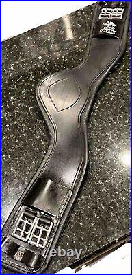 New Fairfax Dressage Leather Anatomical Narrow 30 Black Girth New Fairfax Dressage Leather Anatomical Narrow 30 Black Girth