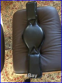 New Sternum Relief dressage girth (metric 24 black leather)