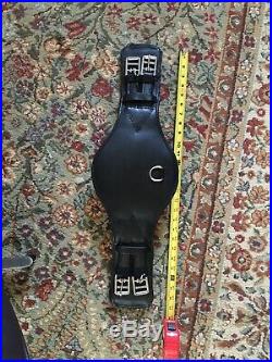 New Sternum Relief dressage girth (metric 24 black leather)