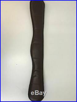 Nunn Finer Dressage Girth 26 Chocolate Leather SS Roller Buckles