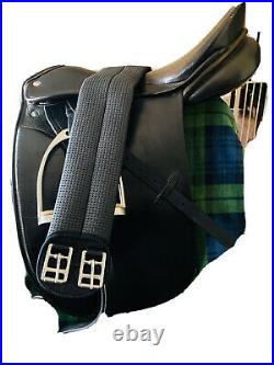 OTTO SCHUMACHER 18 Dressage Saddle Girth Leathers Stirrups Cover Beautiful