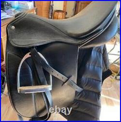 OTTO SCHUMACHER 18 Dressage Saddle with Girth, Stirrups, Leathers, Cover