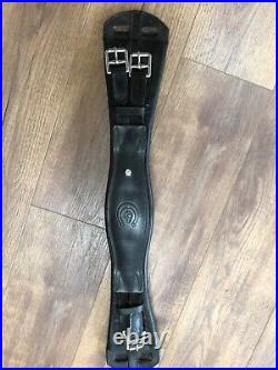 Otto Schumacher Black Leather Anatomical Dressage Girth 22 55 cm