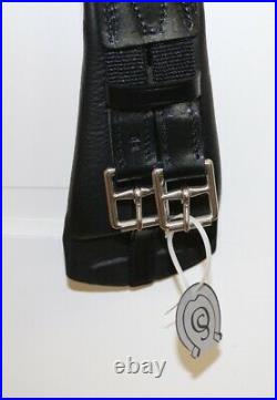 Otto Schumacher Dressage Girth 24 Black Leather Contour Padded Soft