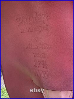 PINK Adam Ellis Dressage Saddle, 17.5 M/W + Girth & Stirrup Leathers