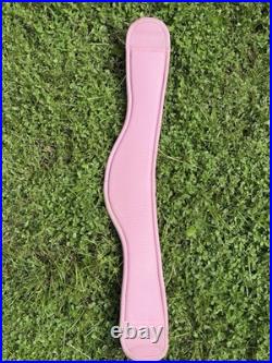 PINK Adam Ellis Dressage Saddle, 17.5 M/W + Girth & Stirrup Leathers