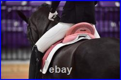 PINK Adam Ellis Dressage Saddle, 17.5 M/W + Girth & Stirrup Leathers