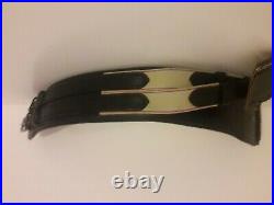 Passier Elasticated Leather Dressage Girth, Black, Super Quality
