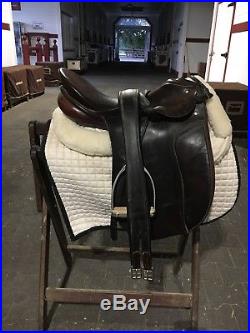Passier Hannover Dressage Saddle 17 Wide FREE pad half pad leathers irons girth