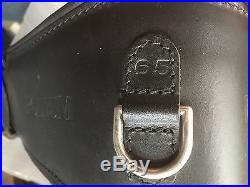 Podium Girth Leather Black 65cm (26-27) Endurance Saddle Padded Girth Dressage