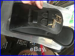 Podium Girth Leather Black 75cm (30) Brass Buckles Endurance Saddle or Dressage