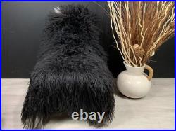 Premium Curly Icelandic Pure Natural Decorative Handmade Luxury Genuine Leather