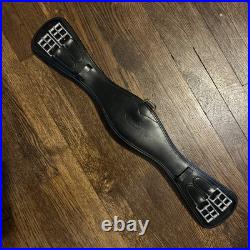 Prestige Dressage Girth 25 26/60cm Black Monoflap With Dee Ring