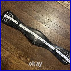 Prestige Dressage Girth 25 26/60cm Black Monoflap With Dee Ring