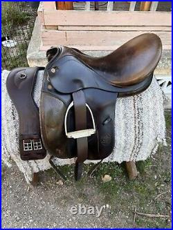 Prestige Dressage Saddle 17 with TSF girth, stability leathers