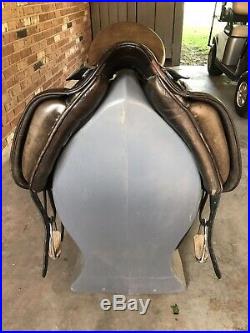 Prestige Dressage Saddle Package 18 33 Brown includes Leathers, Irons & Girth