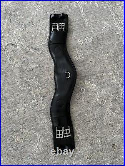 Prestige Italia Anatomic Dressage Girth Black 65cm 26 Padded Contour