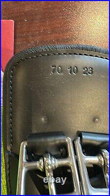 Prestige Leather Dressage Girth with Crossed Elastic SIZE 70 CM NEW W TAGS